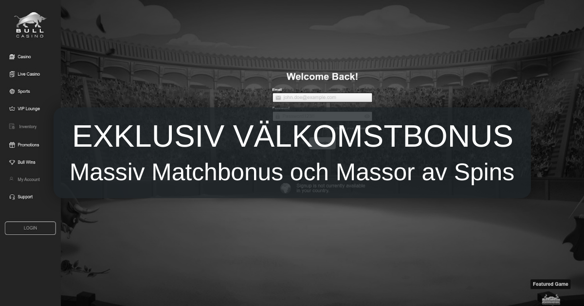 Bull Casino för svenska spelare